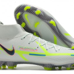 Nike Phantom GT Elite Dynamic Fit FG High-top White Green Men Soccer Cleats 