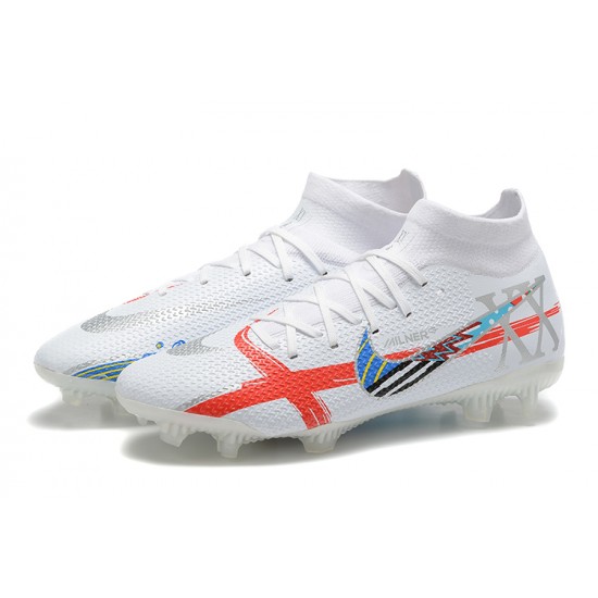 Nike Phantom GT Elite Dynamic Fit FG High-top White Men Soccer Cleats 