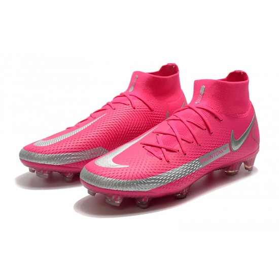 Nike Phantom GT Elite Dynamic Fit FG Peach Silver Soccer Cleats