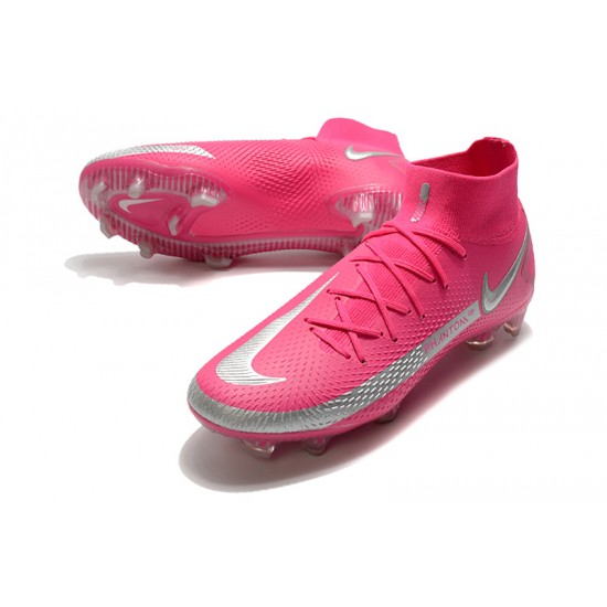 Nike Phantom GT Elite Dynamic Fit FG Peach Silver Soccer Cleats