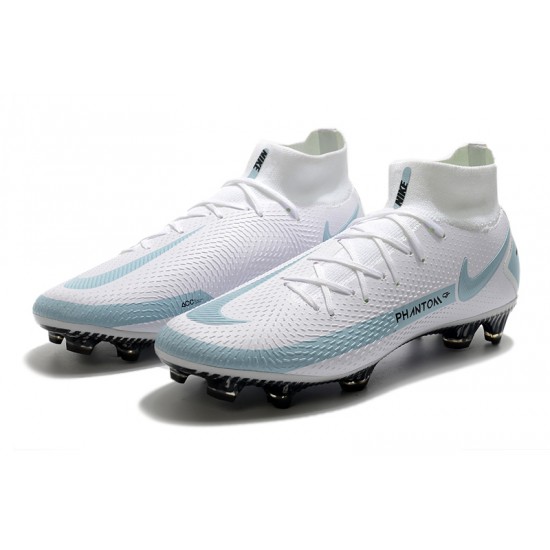 Nike Phantom GT Elite Dynamic Fit FG White Blue Black Soccer Cleats