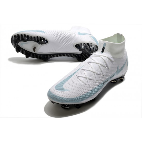 Nike Phantom GT Elite Dynamic Fit FG White Blue Black Soccer Cleats