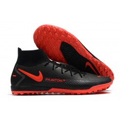 Nike Phantom GT Elite Dynamic Fit TF Black Orange Soccer Cleats