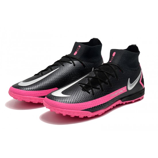 Nike Phantom GT Elite Dynamic Fit TF Black Silver Peach Soccer Cleats