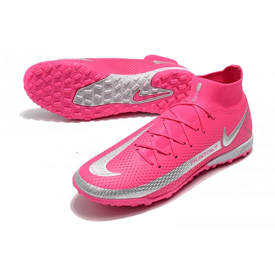 Nike Phantom GT Elite Dynamic Fit TF Silver Peach Soccer Cleats