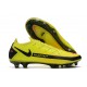 Nike Phantom GT Elite FG Black Yellow Peach Soccer Cleats