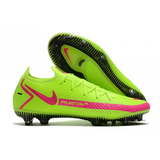 Nike Phantom GT Elite FG Green Black Peach Soccer Cleats