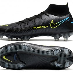 Nike Phantom GT Elite FG High Mens Black Green Blue Soccer Cleats