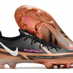 Nike Phantom GT Elite FG Low-top Black Brown Men Soccer Cleats 