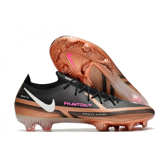 Nike Phantom GT Elite FG Low-top Black Brown Men Soccer Cleats