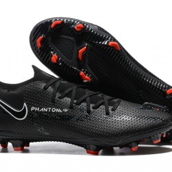 Nike Phantom GT Elite FG Low-top Black Red Men Soccer Cleats 