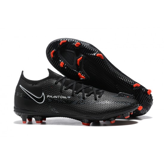 Nike Phantom GT Elite FG Low-top Black Red Men Soccer Cleats