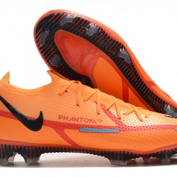 Nike Phantom GT Elite FG Low-top Orange Red Men Soccer Cleats 