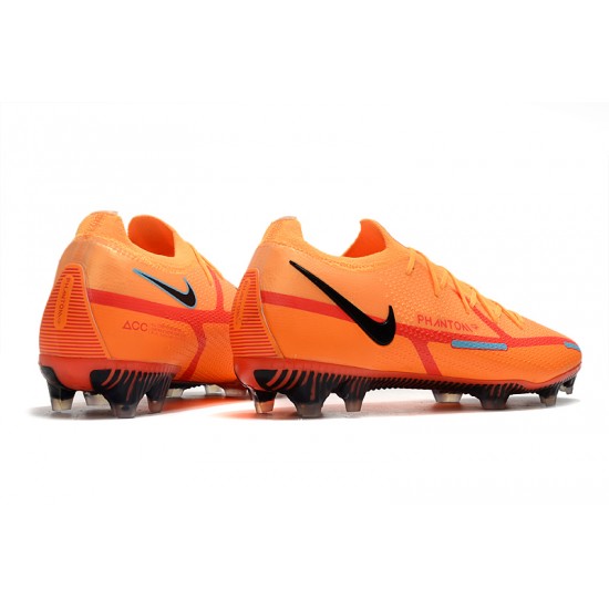 Nike Phantom GT Elite FG Low-top Orange Red Men Soccer Cleats 
