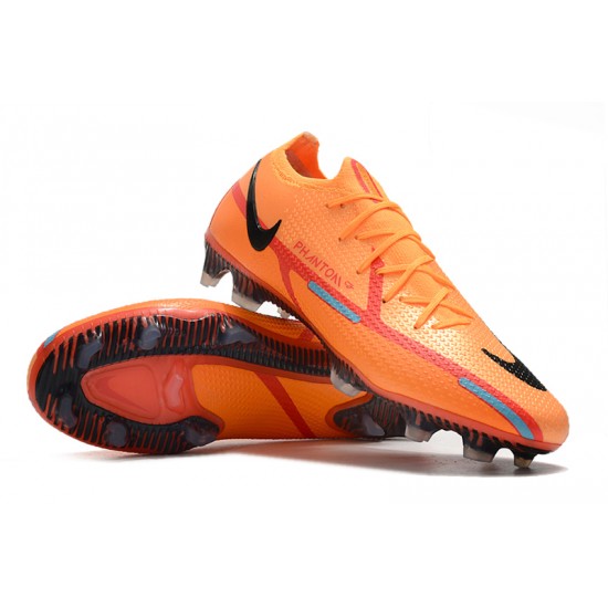 Nike Phantom GT Elite FG Low-top Orange Red Men Soccer Cleats 