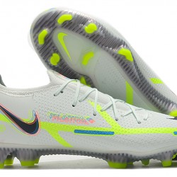 Nike Phantom GT Elite FG Low-top White Green Men Soccer Cleats 