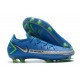 Nike Phantom GT Elite FG Silver Navy Blue Green Soccer Cleats