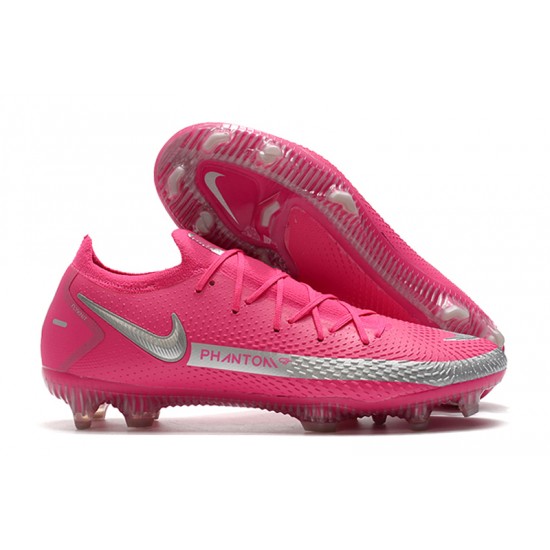 Nike Phantom GT Elite FG Silver Peach Soccer Cleats