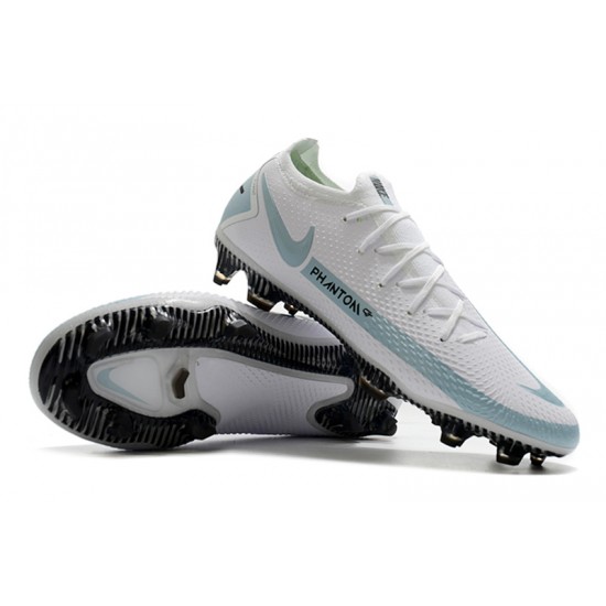 Nike Phantom GT Elite FG White Blue Soccer Cleats