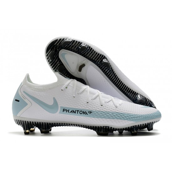 Nike Phantom GT Elite FG White Blue Soccer Cleats