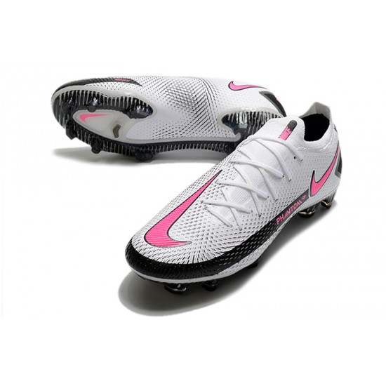 Nike Phantom GT Elite FG White Pink Black Soccer Cleats