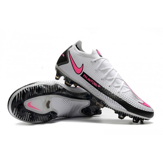 Nike Phantom GT Elite FG White Pink Black Soccer Cleats