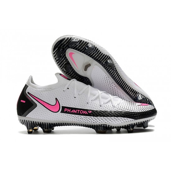 Nike Phantom GT Elite FG White Pink Black Soccer Cleats