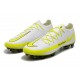 Nike Phantom GT Elite FG White Yellow Black Soccer Cleats