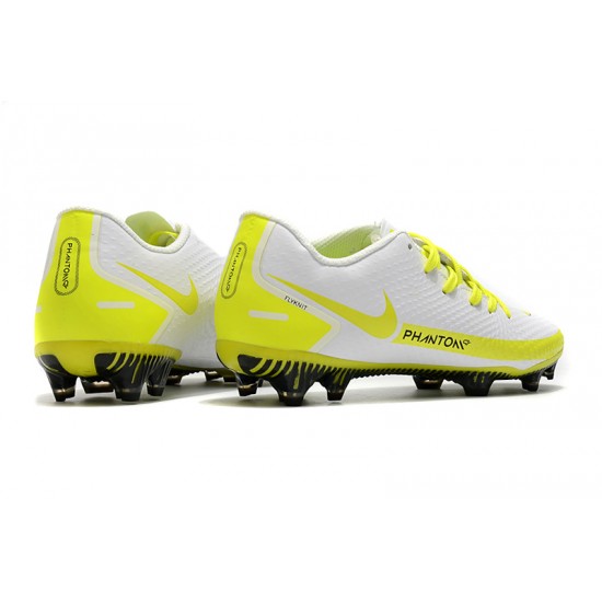 Nike Phantom GT FG White Yellow Soccer Cleats