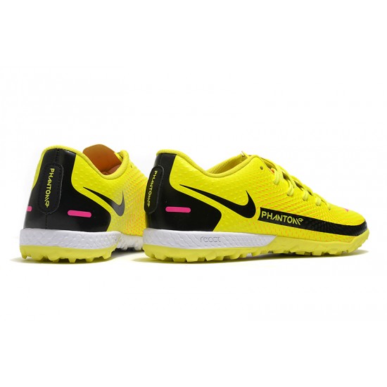 Nike Phantom GT TF Black Yellow Soccer Cleats
