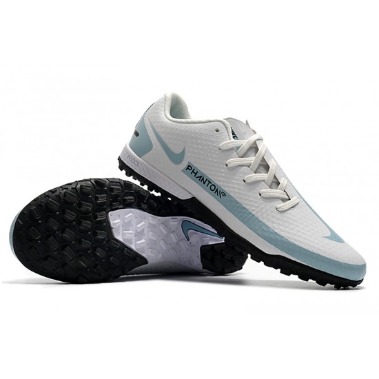 Nike Phantom GT TF Grey Blue Soccer Cleats