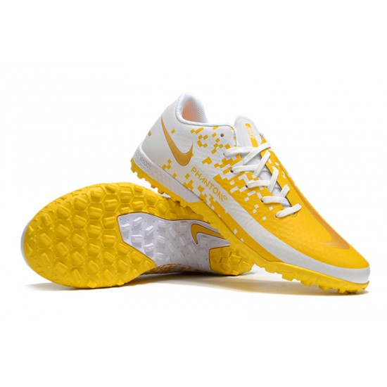 Nike Phantom GT TF Low Mens Yellow White Soccer Cleats