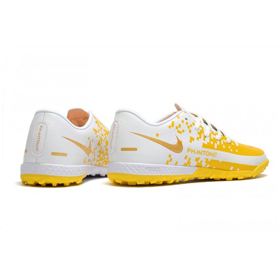 Nike Phantom GT TF Low Mens Yellow White Soccer Cleats