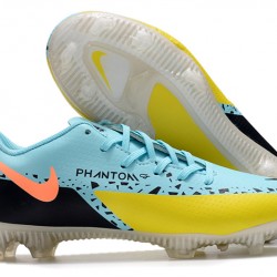 Nike Phantom GT2 FG Low-top Blue Yellow Black Men Soccer Cleats 