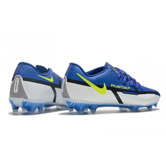 Nike Phantom GT2 FG Low-top Dark Blue White Men Soccer Cleats