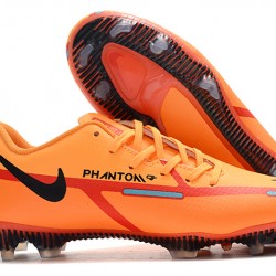 Nike Phantom GT2 FG Low-top Orange Red Black Men Soccer Cleats 