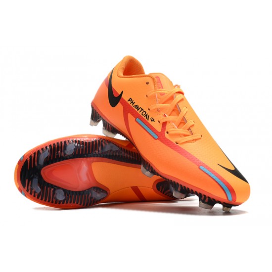 Nike Phantom GT2 FG Low-top Orange Red Black Men Soccer Cleats