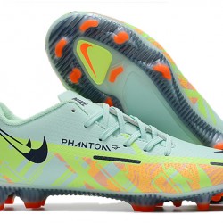 Nike Phantom GT2 FG Low-top Turqoise Green Grey Men Soccer Cleats 