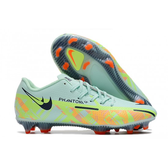 Nike Phantom GT2 FG Low-top Turqoise Green Grey Men Soccer Cleats