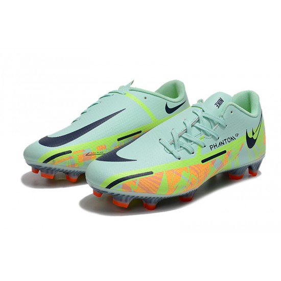 Nike Phantom GT2 FG Low-top Turqoise Green Grey Men Soccer Cleats