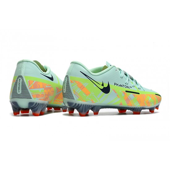 Nike Phantom GT2 FG Low-top Turqoise Green Grey Men Soccer Cleats 