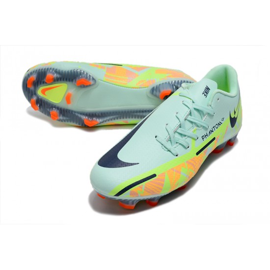 Nike Phantom GT2 FG Low-top Turqoise Green Grey Men Soccer Cleats 