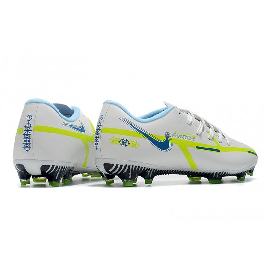 Nike Phantom GT2 FG Low-top White Green Blue Men Soccer Cleats