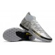 Nike Phantom Scorpion Elite Dynamic Fit TF High Mens Silver Yellow Black Soccer Cleats