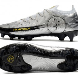 Nike Phantom Scorpion Elite FG Mens Silver Black Soccer Cleats