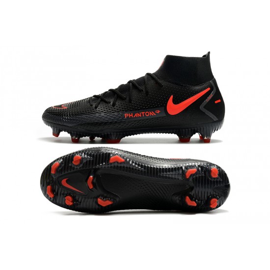 Nike Phantom GT Elite Dynamic Fit FG Black Orange Soccer Cleats