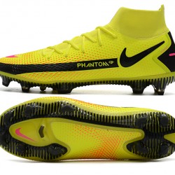 Nike Phantom GT Elite Dynamic Fit FG Black Yellow Peach Soccer Cleats