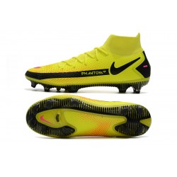 Nike Phantom GT Elite Dynamic Fit FG Black Yellow Peach Soccer Cleats