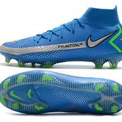 Nike Phantom GT Elite Dynamic Fit FG Navy Blue Silver Green Soccer Cleats