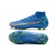 Nike Phantom GT Elite Dynamic Fit FG Navy Blue Silver Green Soccer Cleats